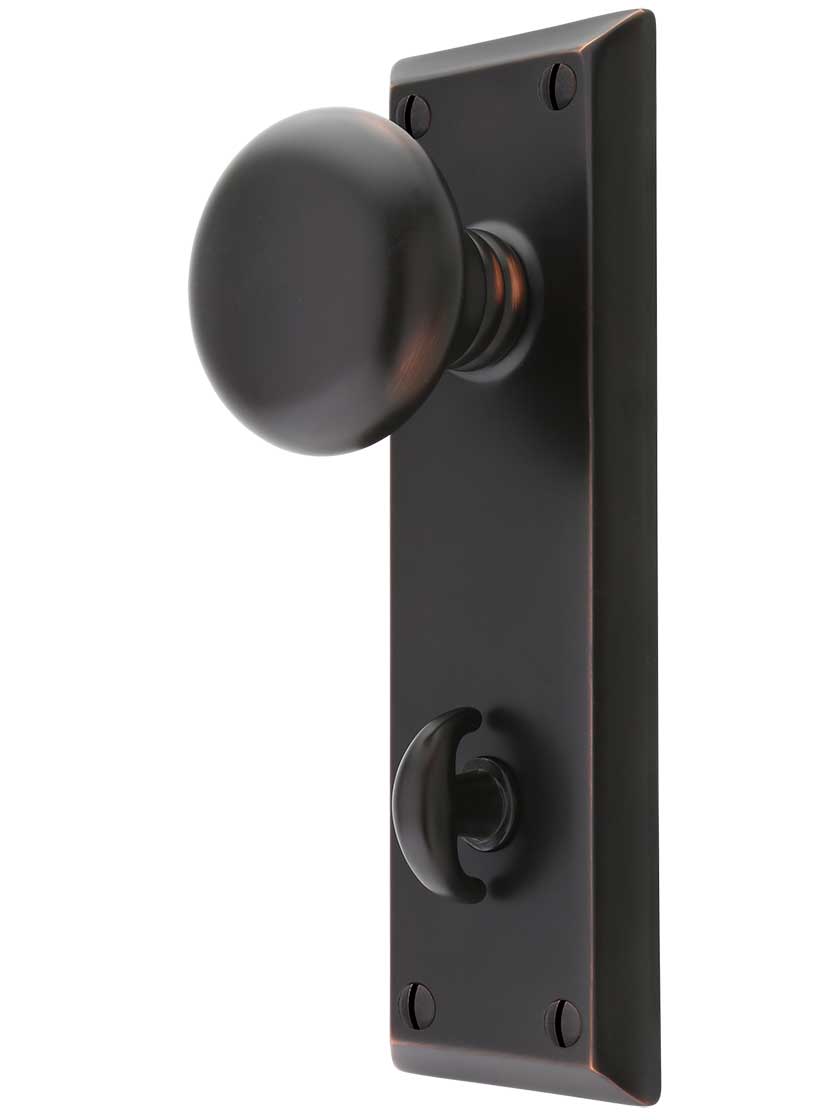 Quincy Thumb-Turn Privacy Door Set with Providence Knobs